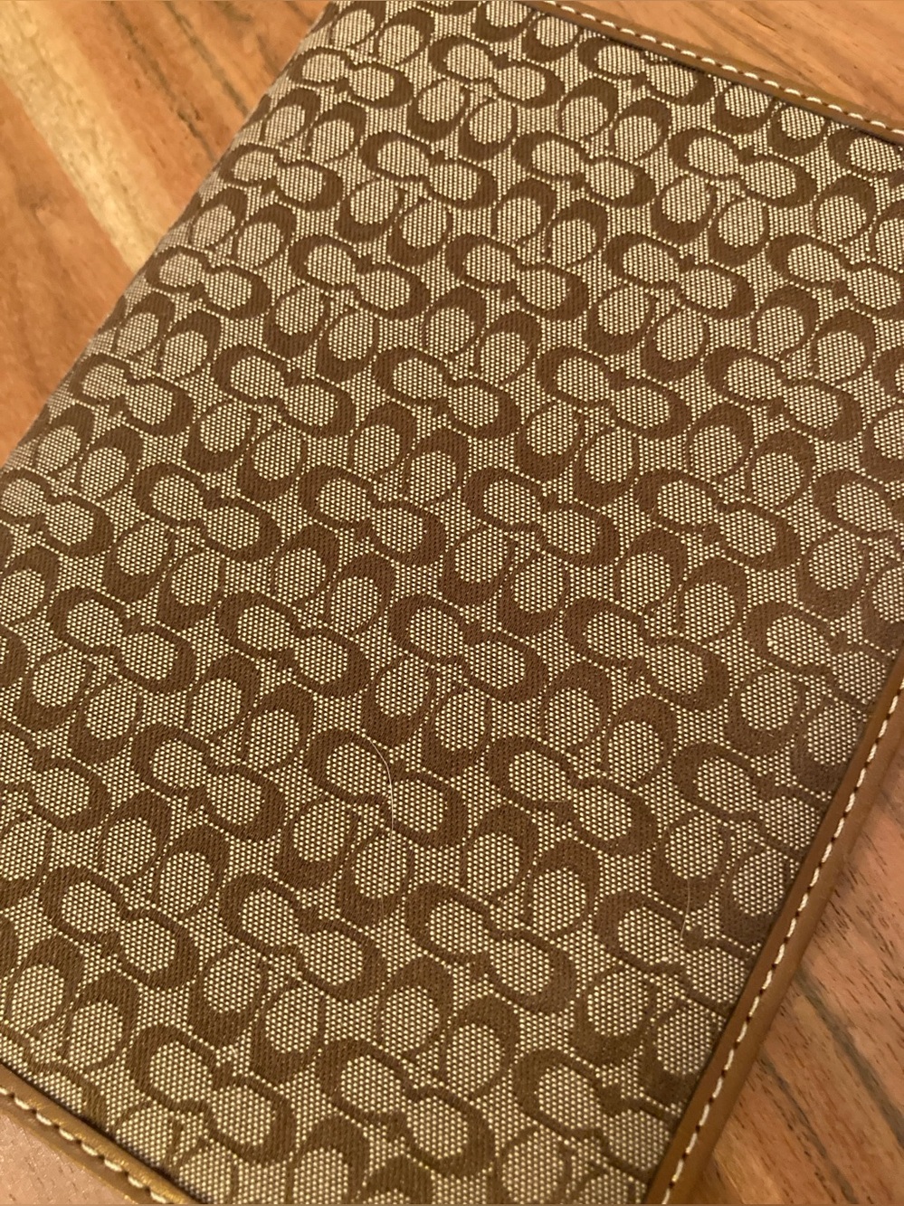 Vintage COACH Brown Tan y2k Signature Canvas Album Photo Book / Planner - Picture 3 of 14